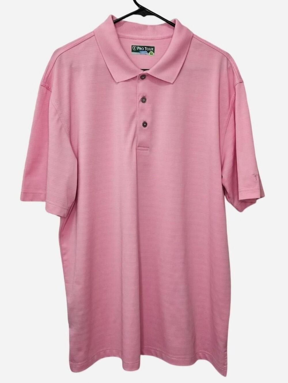 Pro Tour Cool Play Pink Polo Golf Shirt Mens Size XL